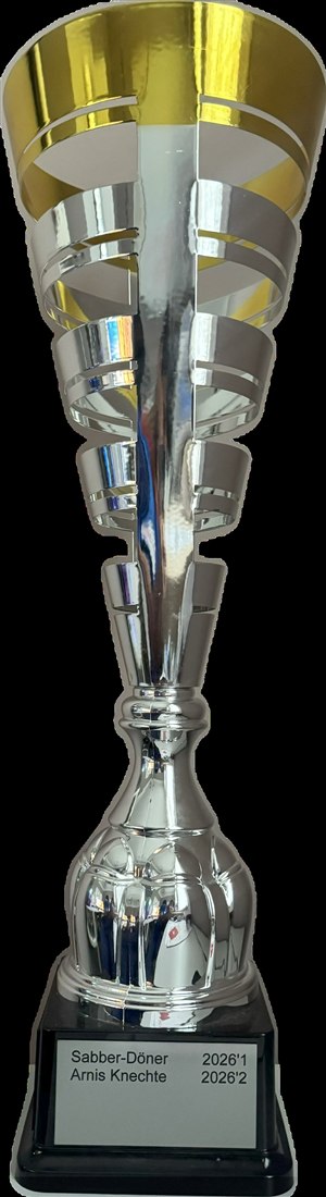Pokal Rückseite mit Siegern